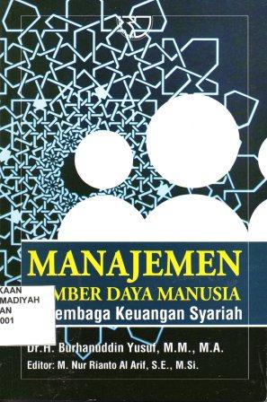 Manajemen sumber daya manusia  di lembaga keuangan syariah