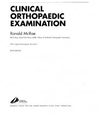 Clinical Orthopaedic Examination