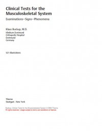 Clinical Test For The Musculoskeletal System