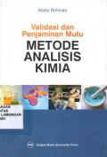 Validasi dan Penjaminan Mutu, Metode analisis kimia