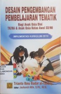 Desain Pengembangan Pembelajaran Tematik, Bagi anak usia dini TK/RA & anak usia kelas awal SD/MI, IMPLEMENTASI KURIKULUM 2013