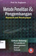 Metode penelitian dan pengembangan, Research and Development