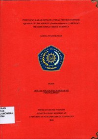 Penetapan Kadar Senyawa Total Fenolik Ekstrak Aqueous Gulma Krokot (Portulaca Olearacea L) Dengan Metode Infusa Versus Dekokta